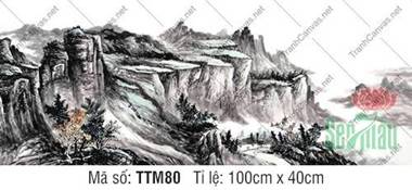 Tranh Thủy Mặc Hiện Đại TTM80, Tranh Núi Non