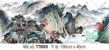 Tranh Thủy Mặc Phong Thủy TTM69, Tranh Thủy Mặc