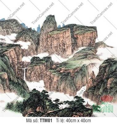 Tranh Thủy Mặc TTM01, Tranh Thủy Mặc Phong Thủy
