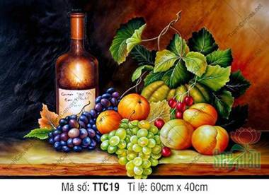 Tranh Tĩnh Vật Đẹp Đơn Giản TTC19, Tranh Tĩnh Vật