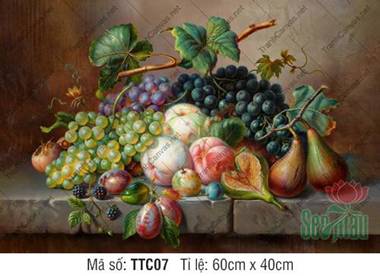 Tranh Tĩnh Vật Đẹp TTC07, Tranh Tĩnh Vật Trang Trí