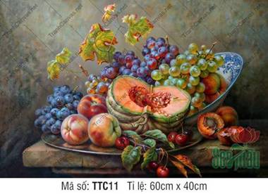 Tranh Tĩnh Vật Siêu Đẹp TTC11, Tranh Tĩnh Vật Quả